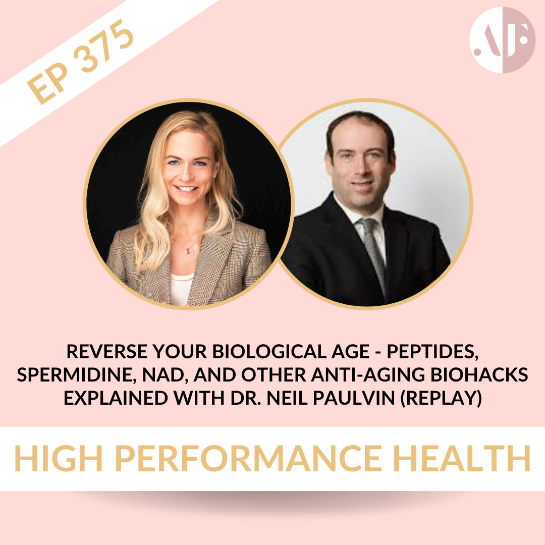 EP 375 - Reverse Your Biological Age - Peptides, Spermidine, NAD, and Other Anti-aging Biohacks Explained with Dr. Neil Paulvin (Replay)